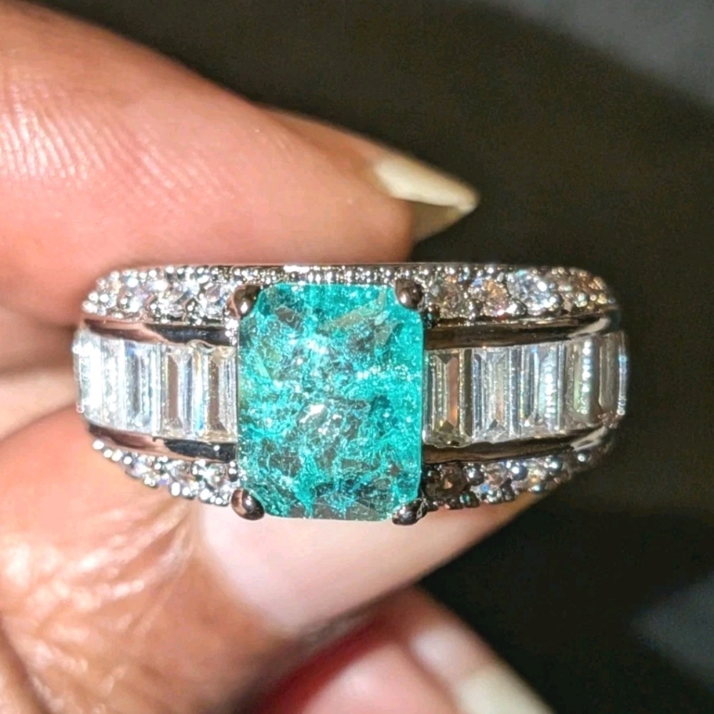 5 Ct Unisex Lab Created Diamond Sterling Silver 925 Ring For Male Or Female Sz 9